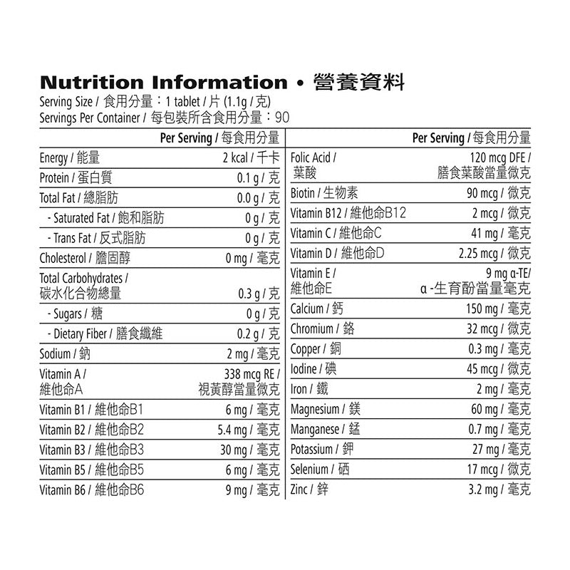 Formula 2 Multivitamin 多種維他命