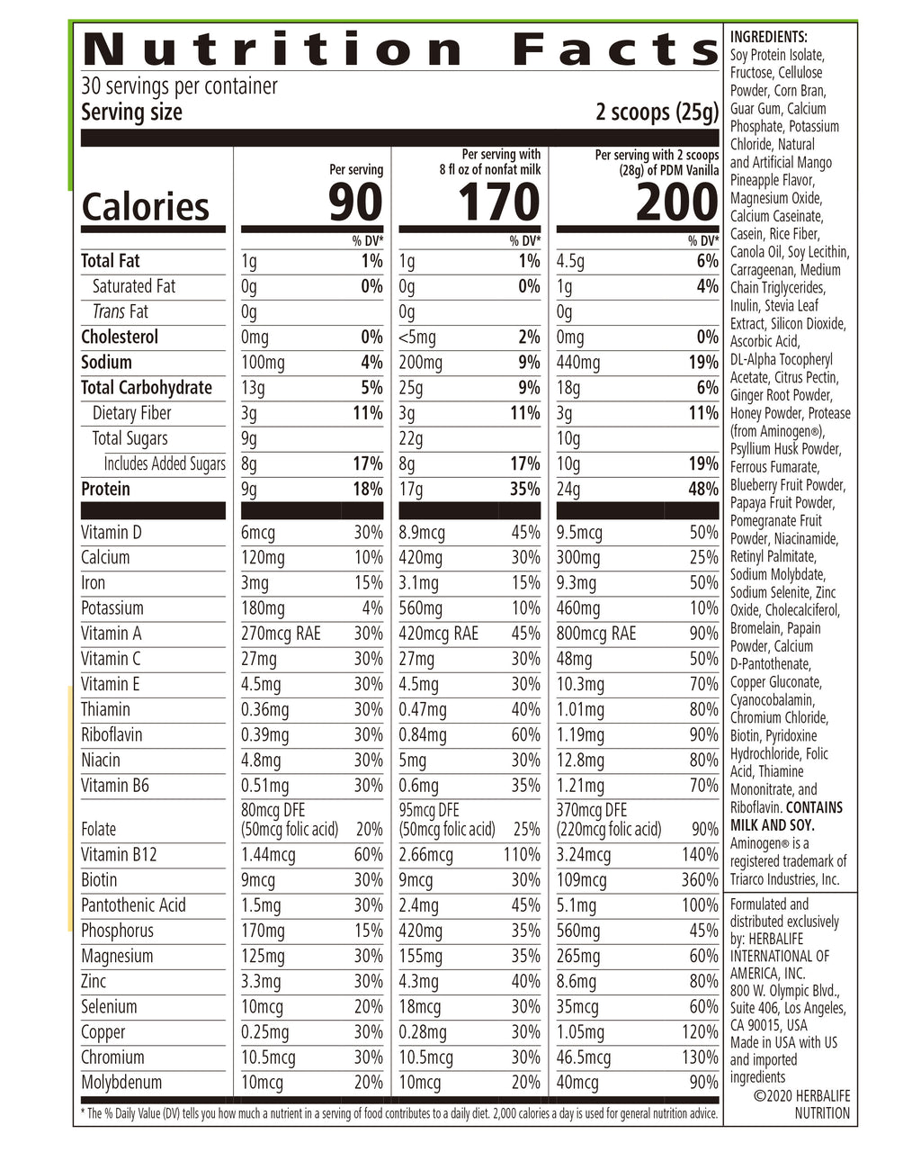 Formula 1 Healthy Meal Nutritional Shake Mix - Mango Pineapple 750g