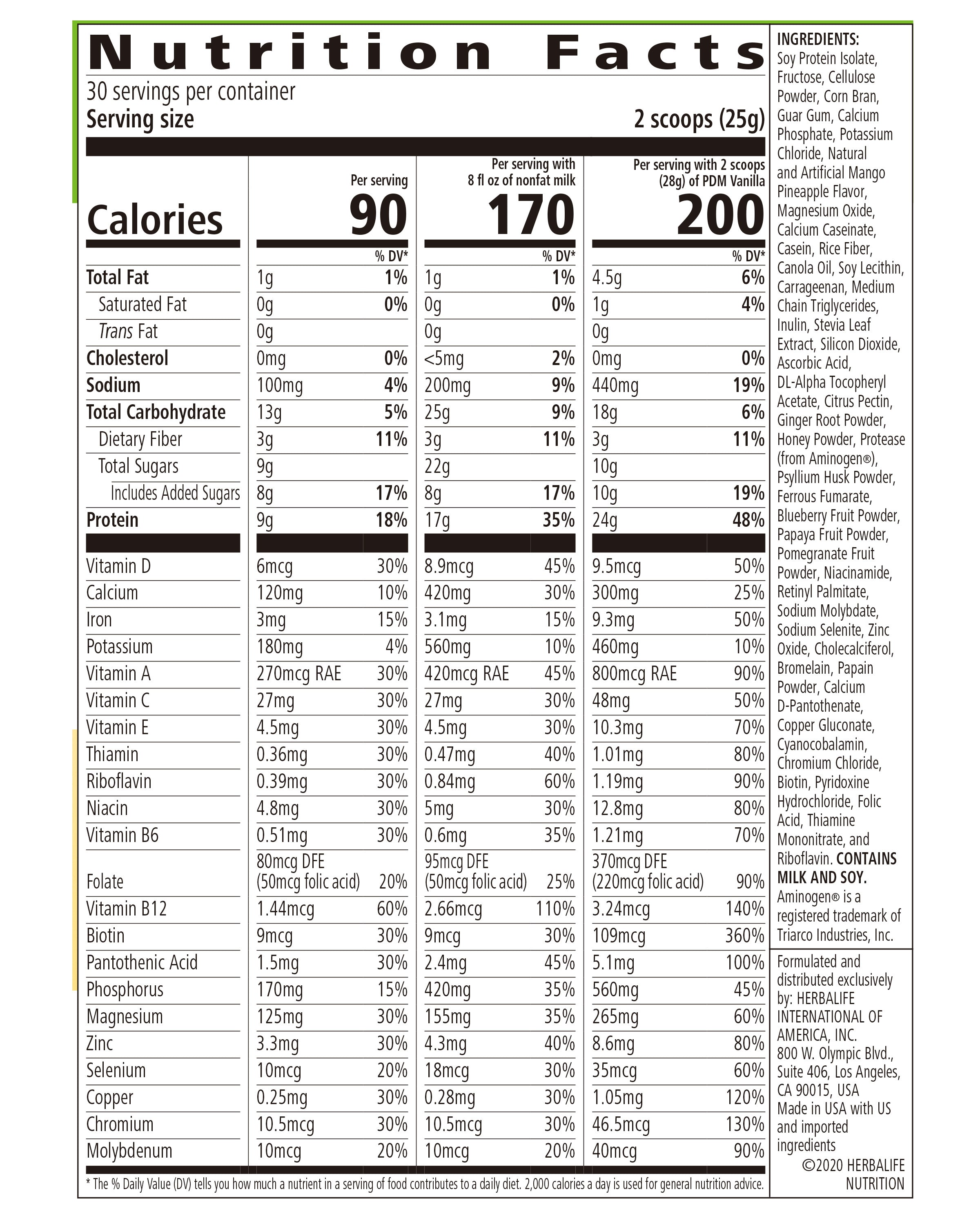Formula 1 Healthy Meal Nutritional Shake Mix - Mango Pineapple 750g